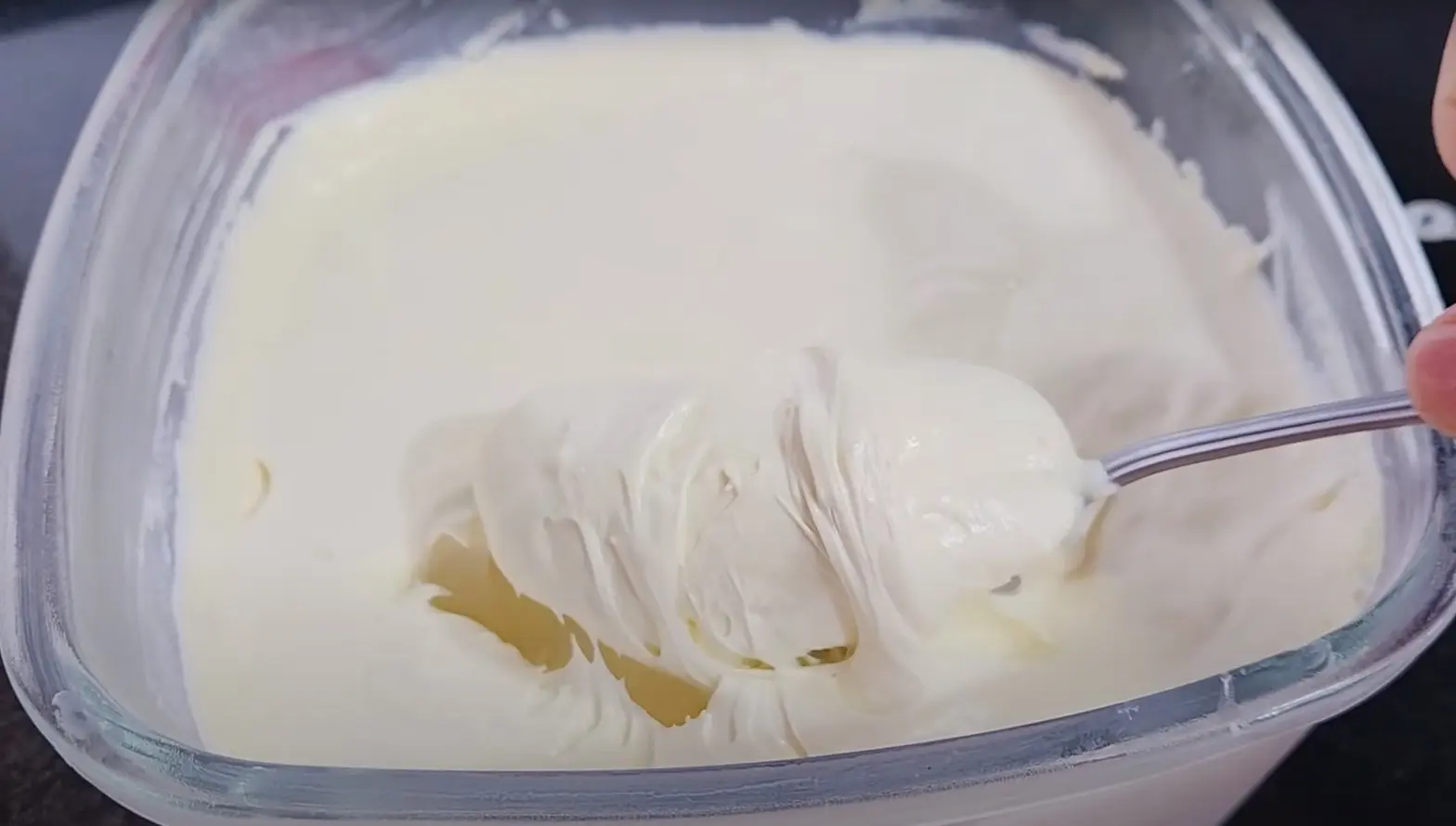 Creme gelado de leite ninho