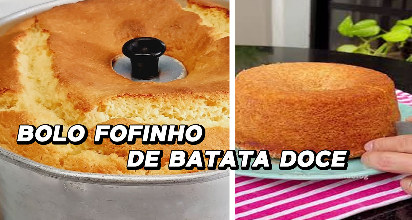 Bolo de Batata Doce sem Farinha de Trigo